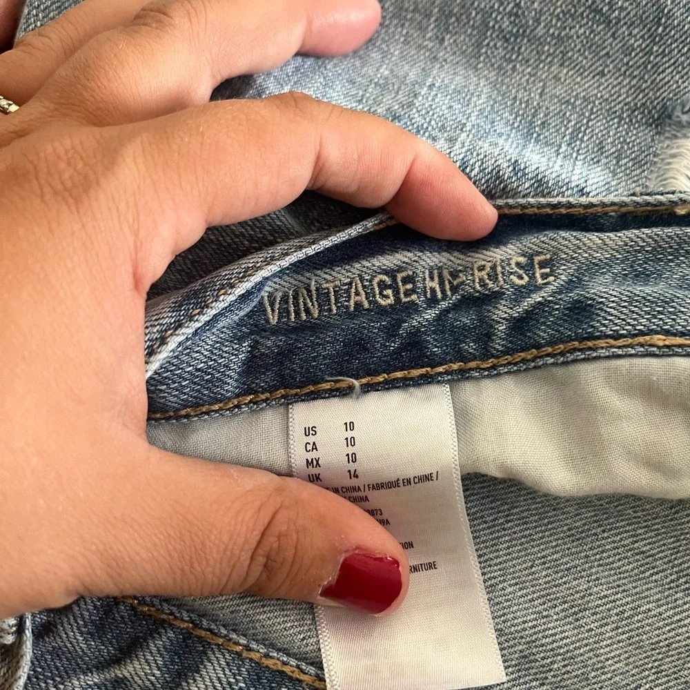 Distressed Denim Women Shorts - Picture 3 of 3